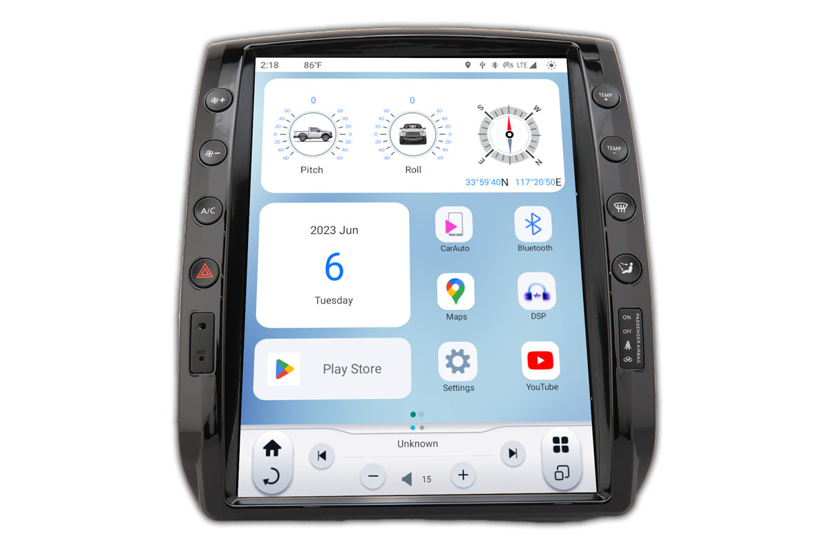 Linkswell GEN 6 T-Style radio for 2005-2015 Toyota Tacoma large touchscreen head unit TS-TYTC12-1RR-6H