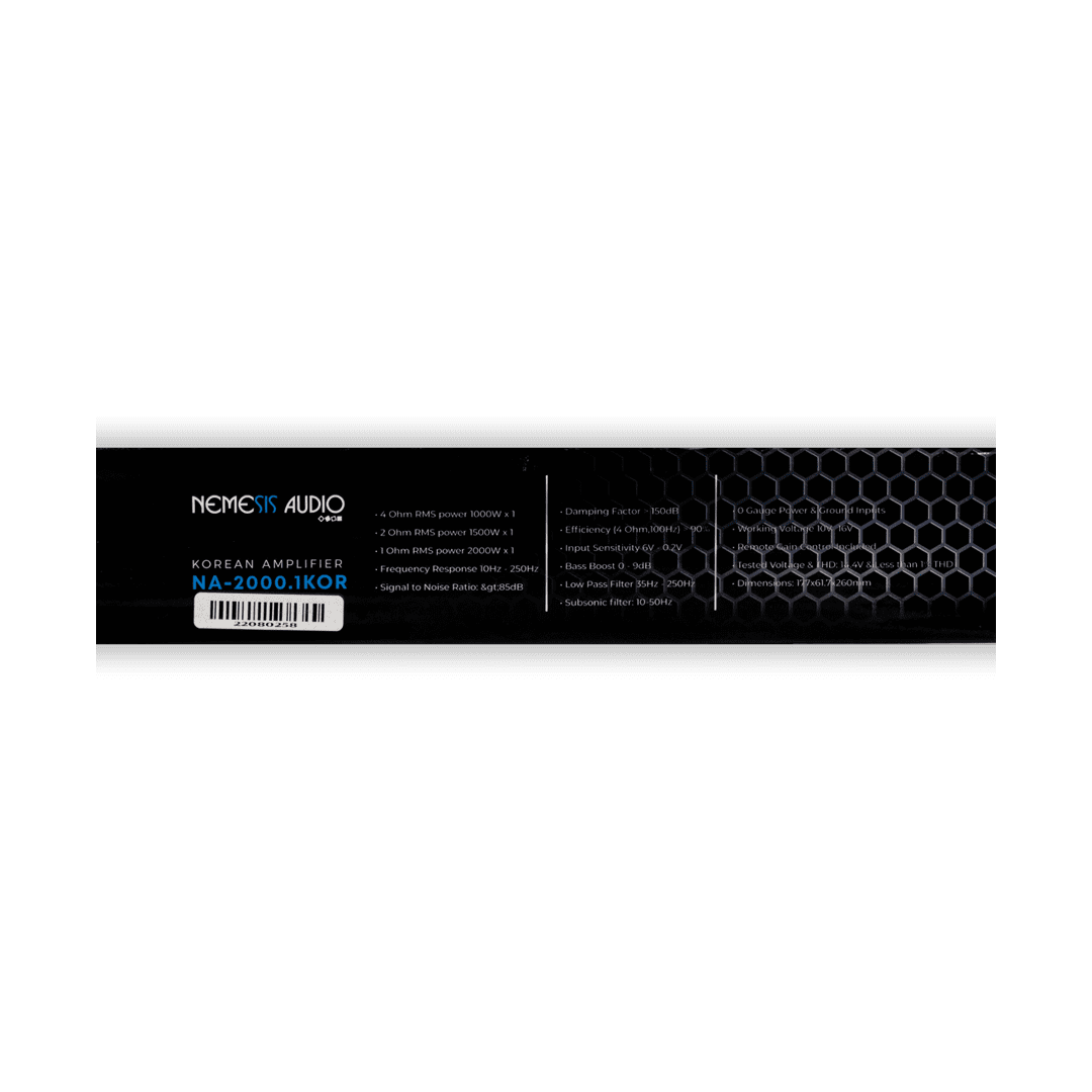 NA-2000.1KOR | Class D 1-Channel Monoblock Car Amplifier 2000 Watts @ 1-Ohm – Made In Korea image 5