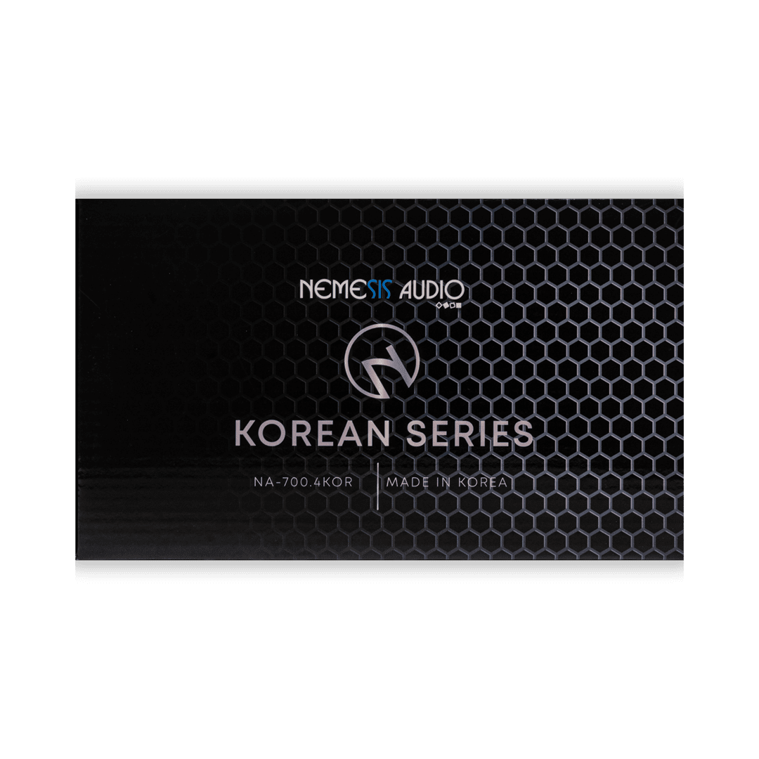 Nemesis Audio NA-700.4KOR Korean amplifier retail box front