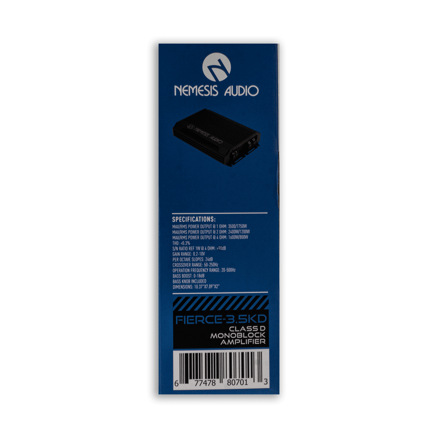Nemesis Audio amplifier side view