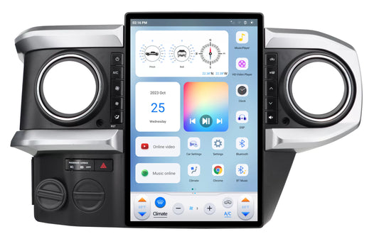 Linkswell GEN 6 T-Style Radio for 2016-23 Toyota Tacoma main product view