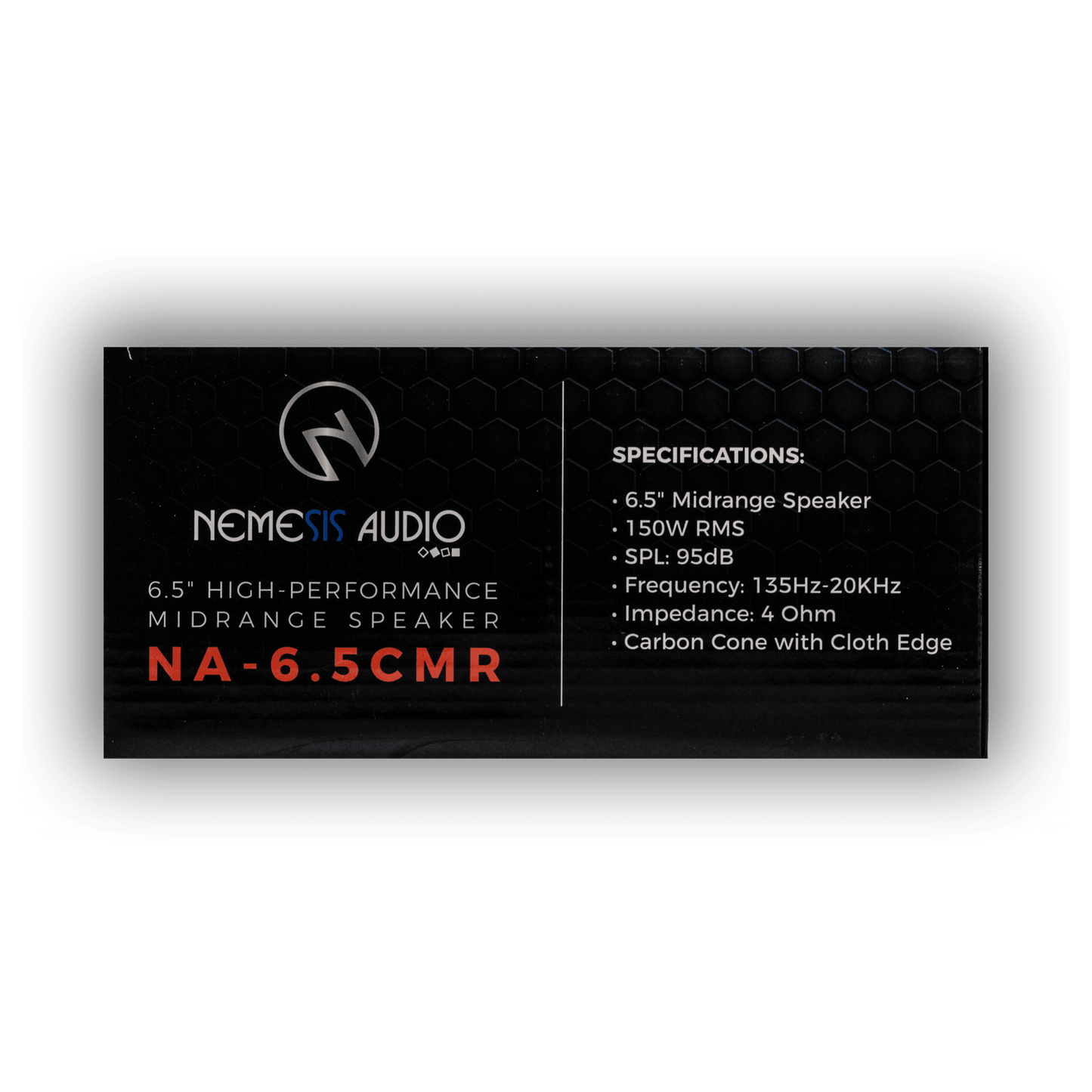 Nemesis Audio NEO-6.5CMR Colossal Series speaker product box side view