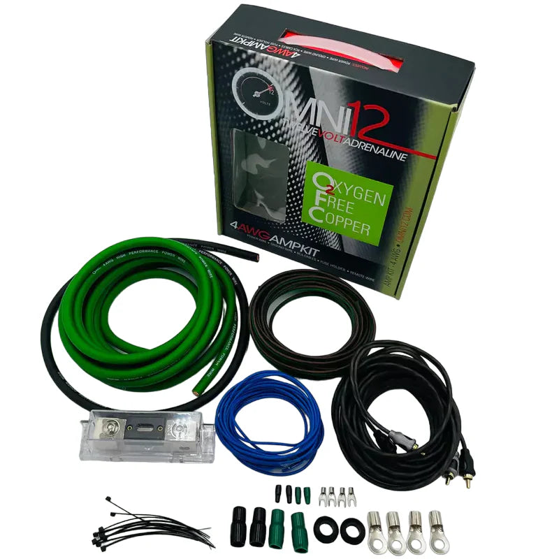 Omni12 4GA 100% OFC amplifier installation kit