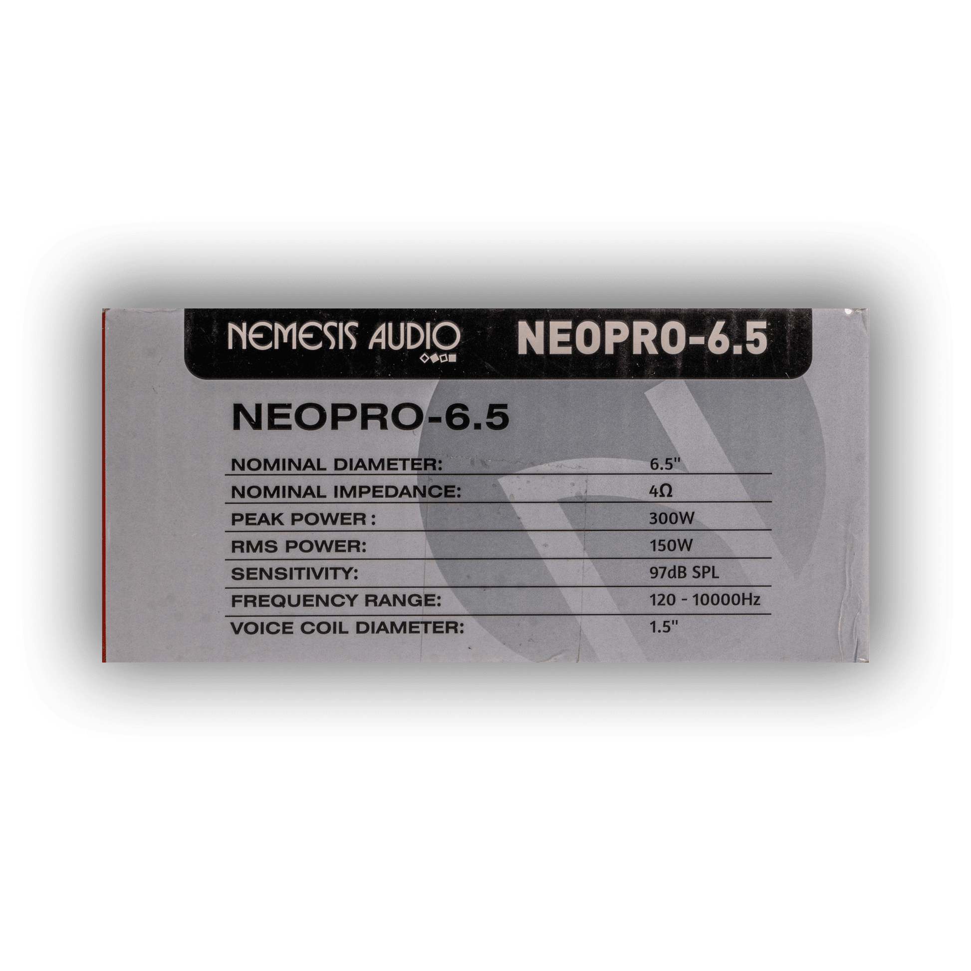 Nemesis Audio NEOPRO-6.5 midrange speaker product side image