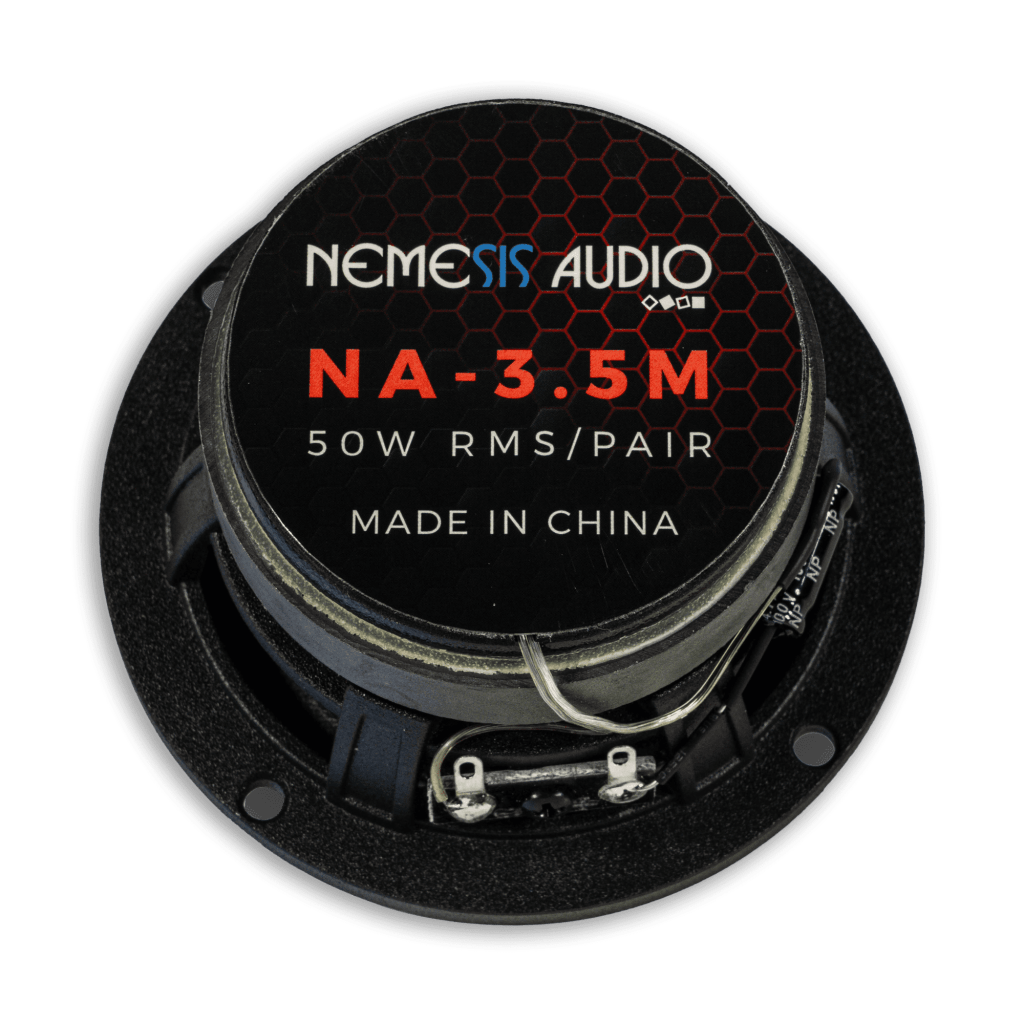 Nemesis Audio NA-3.5M 3.5-inch coaxial speaker rear view