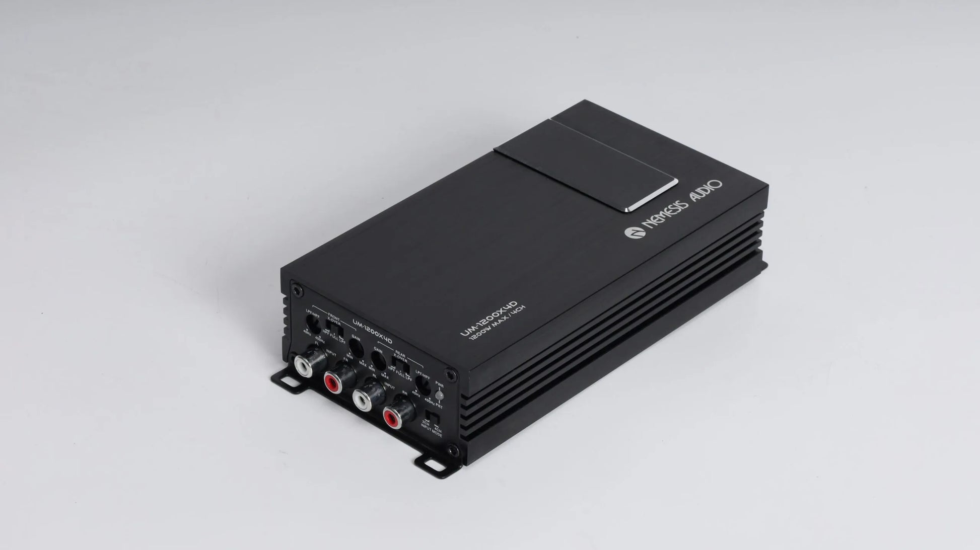 Nemesis Audio UM-1200X4D compact speaker amplifier front view