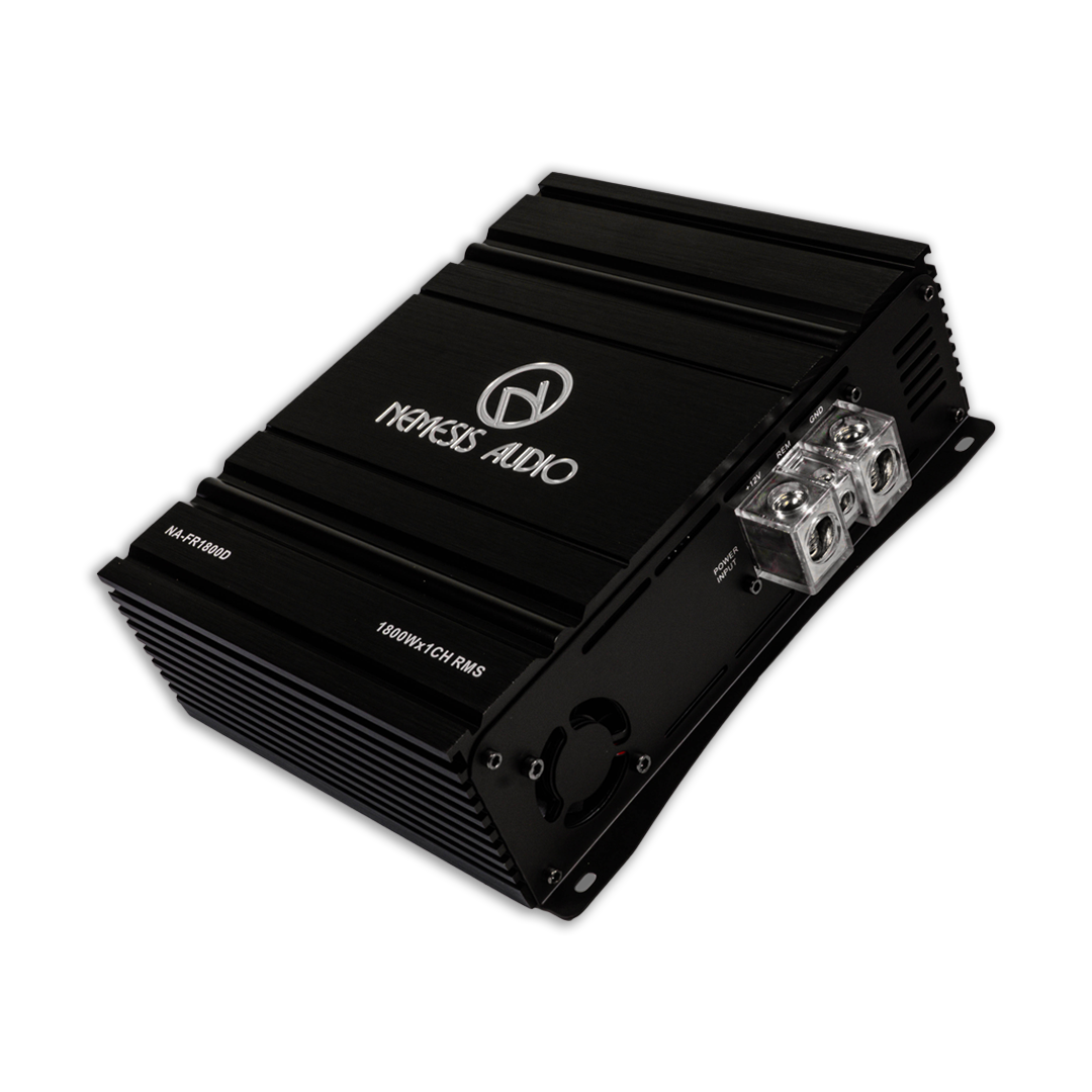 Nemesis Audio NA-FR1800D 1800W RMS 1-ohm full range monoblock amplifier right side view