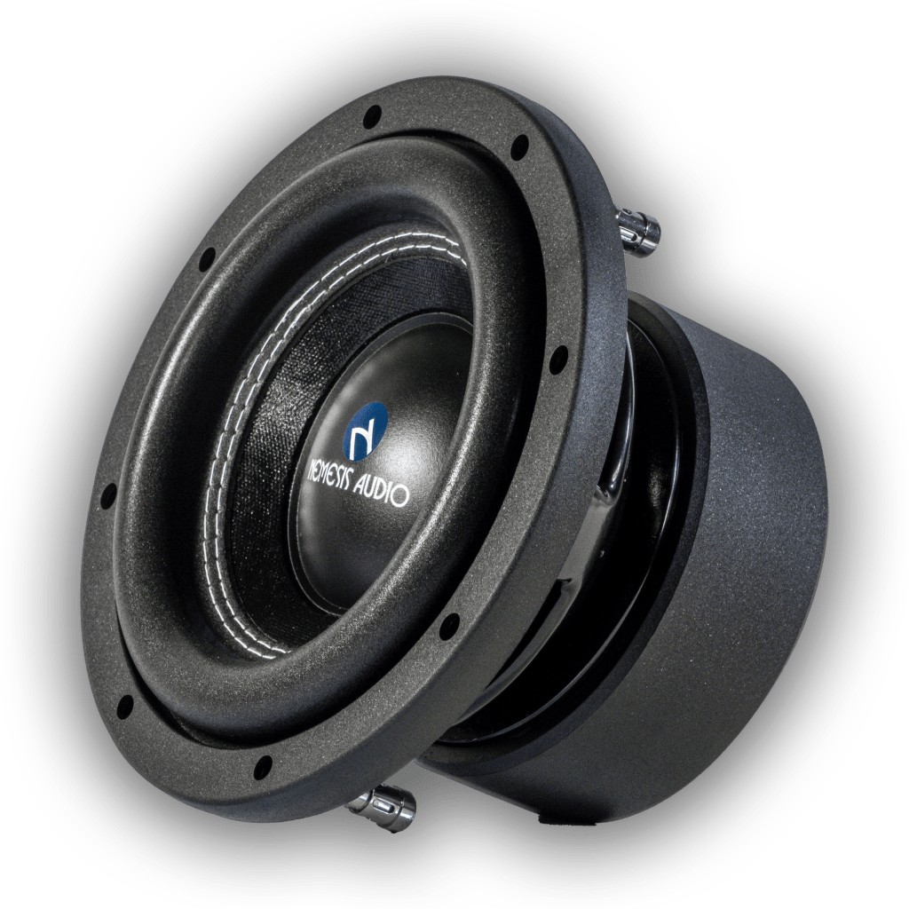 Nemesis Audio 8-inch subwoofer right view for dual 8 truck bass package