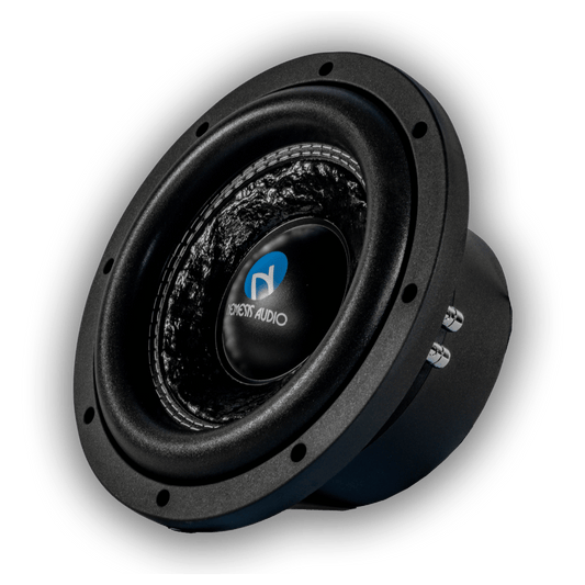 Nemesis Audio NA-10H-SLM V.2 10-inch 600W RMS shallow subwoofer right angle view