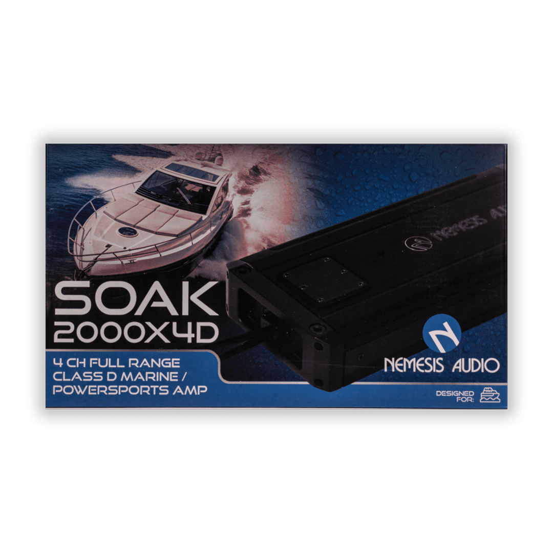 SOAK-2000X4D | 4-Channel Full Range Class D Marine Powersports Amplifier 1000 Watts image 4