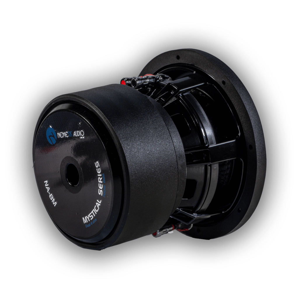 Nemesis Audio NA-8M 8-inch subwoofer left side view