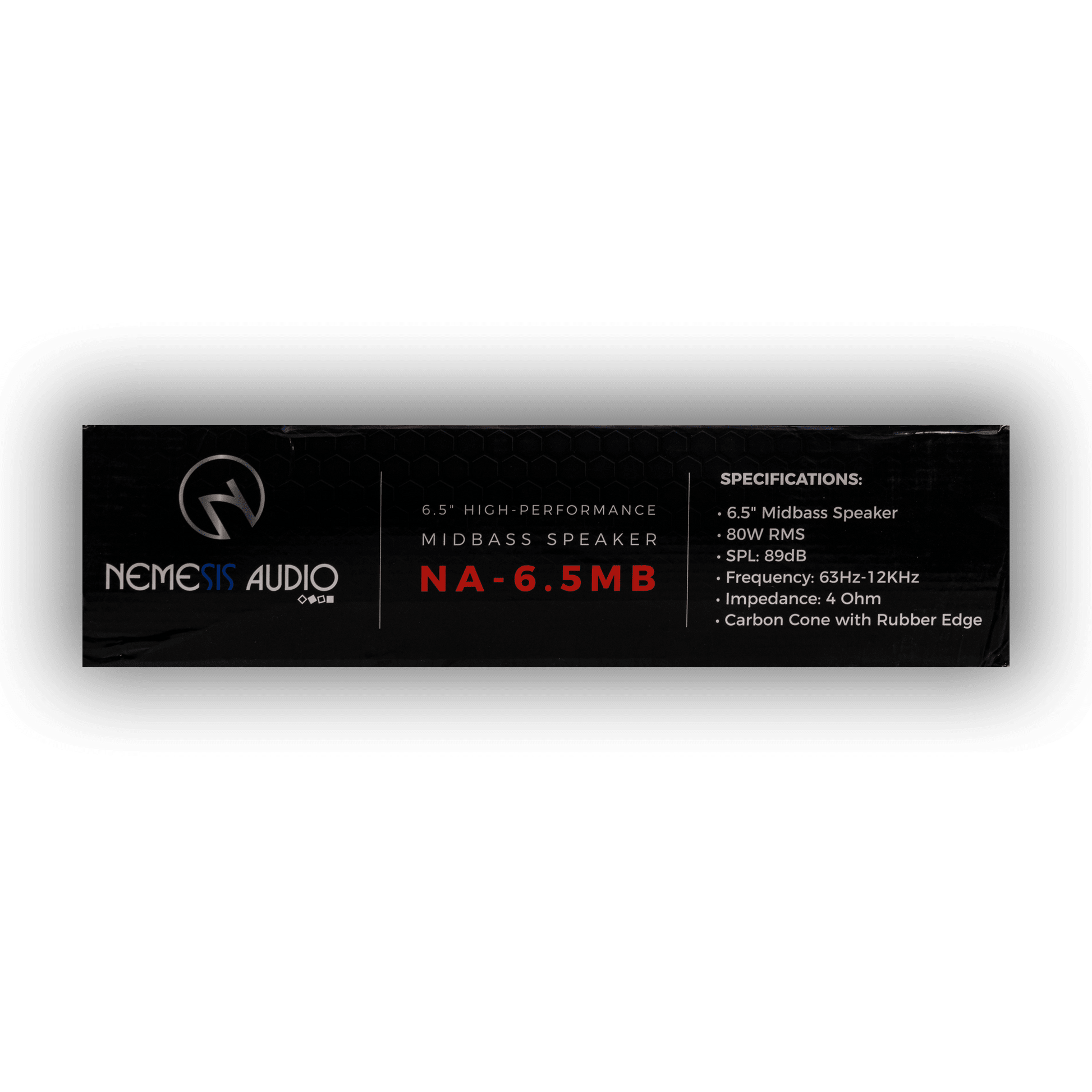 Nemesis Audio NA-6.5MB 6.5 inch car audio midbass box side view