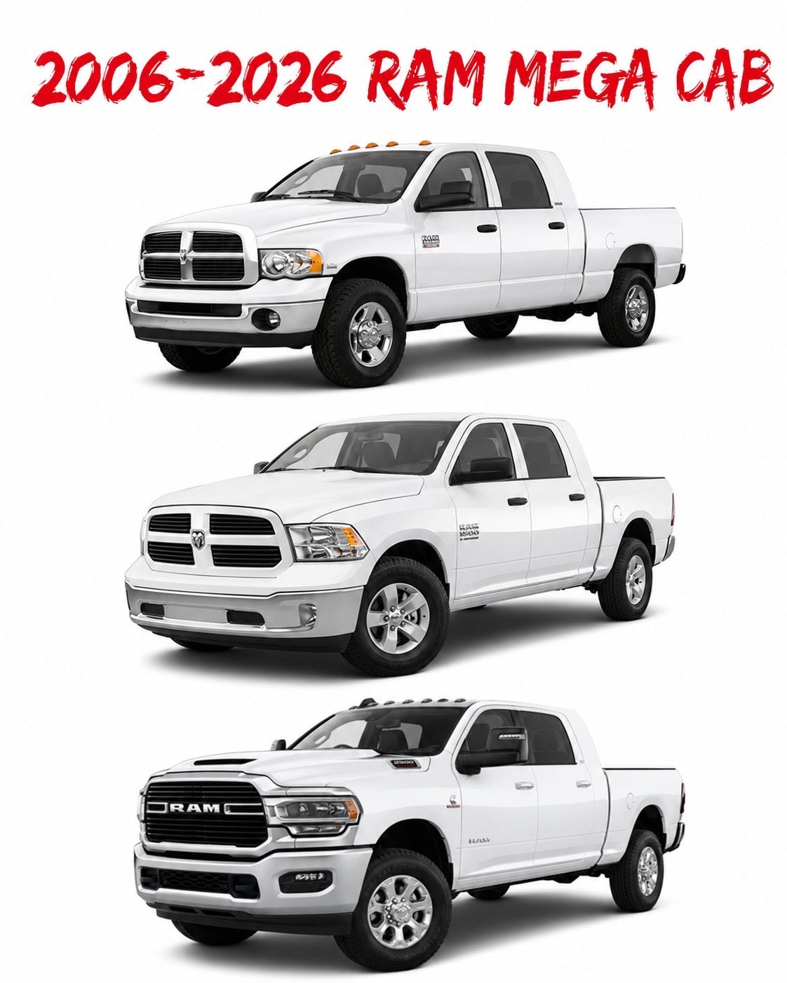 2006–2026 RAM Mega Cab fitment guide for RAM Mega Cab 2x8 inch Nemesis Audio bass package