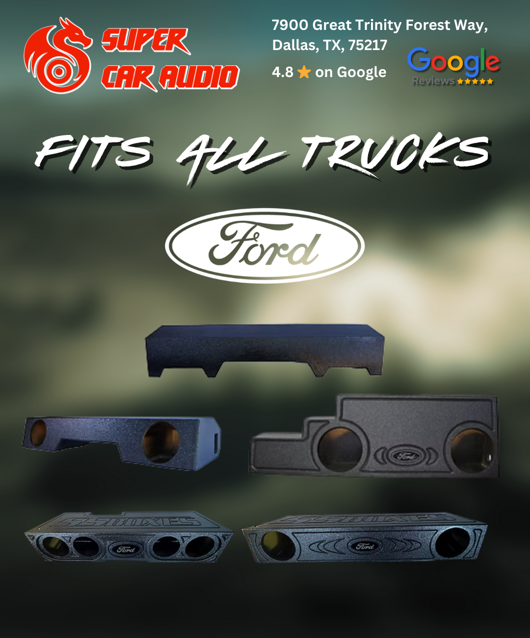 Nemesis Truck Bass Package – 2X8” 500W RMS Bass Nemesis Audio System – Chevrolet Silverado/GMC Sierra/Dodge RAM/Ford F150 F250 F350/Tundra Tacoma image 11