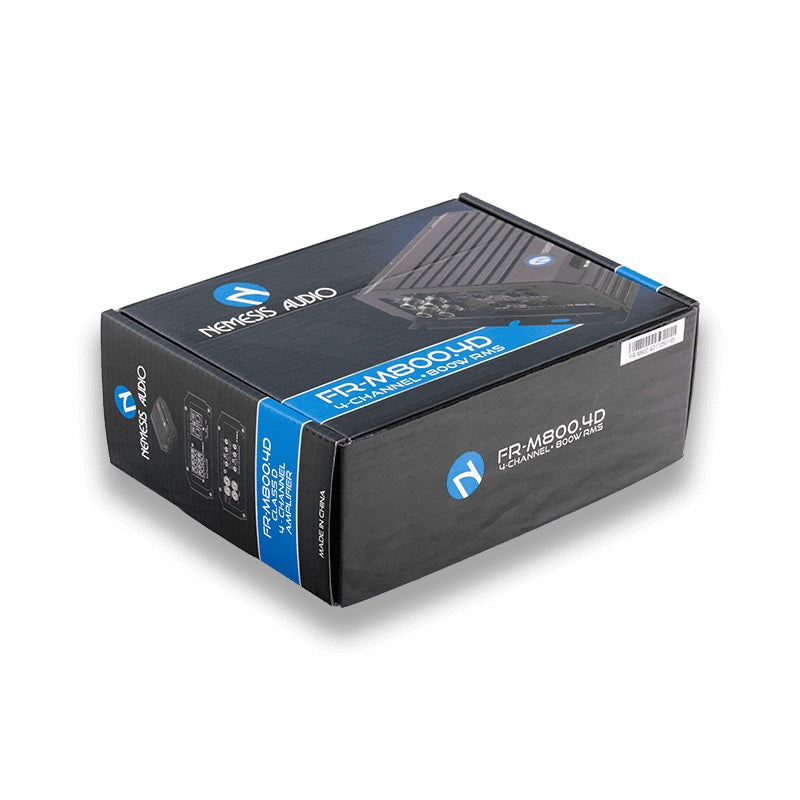 Nemesis Audio FR-M800.4D 4-channel amplifier side detail