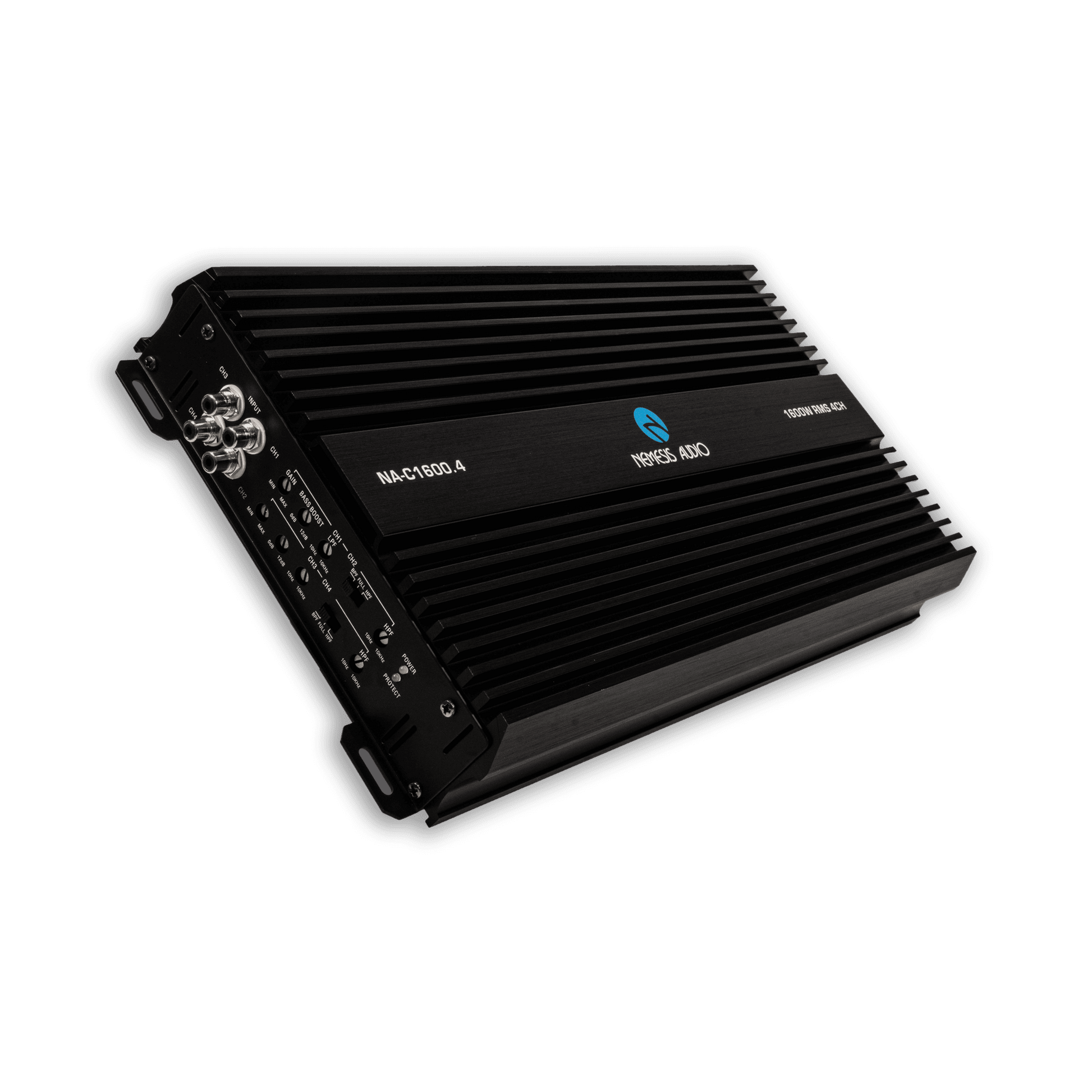 Nemesis Audio NA-C1600.4 4-channel amplifier left side connections