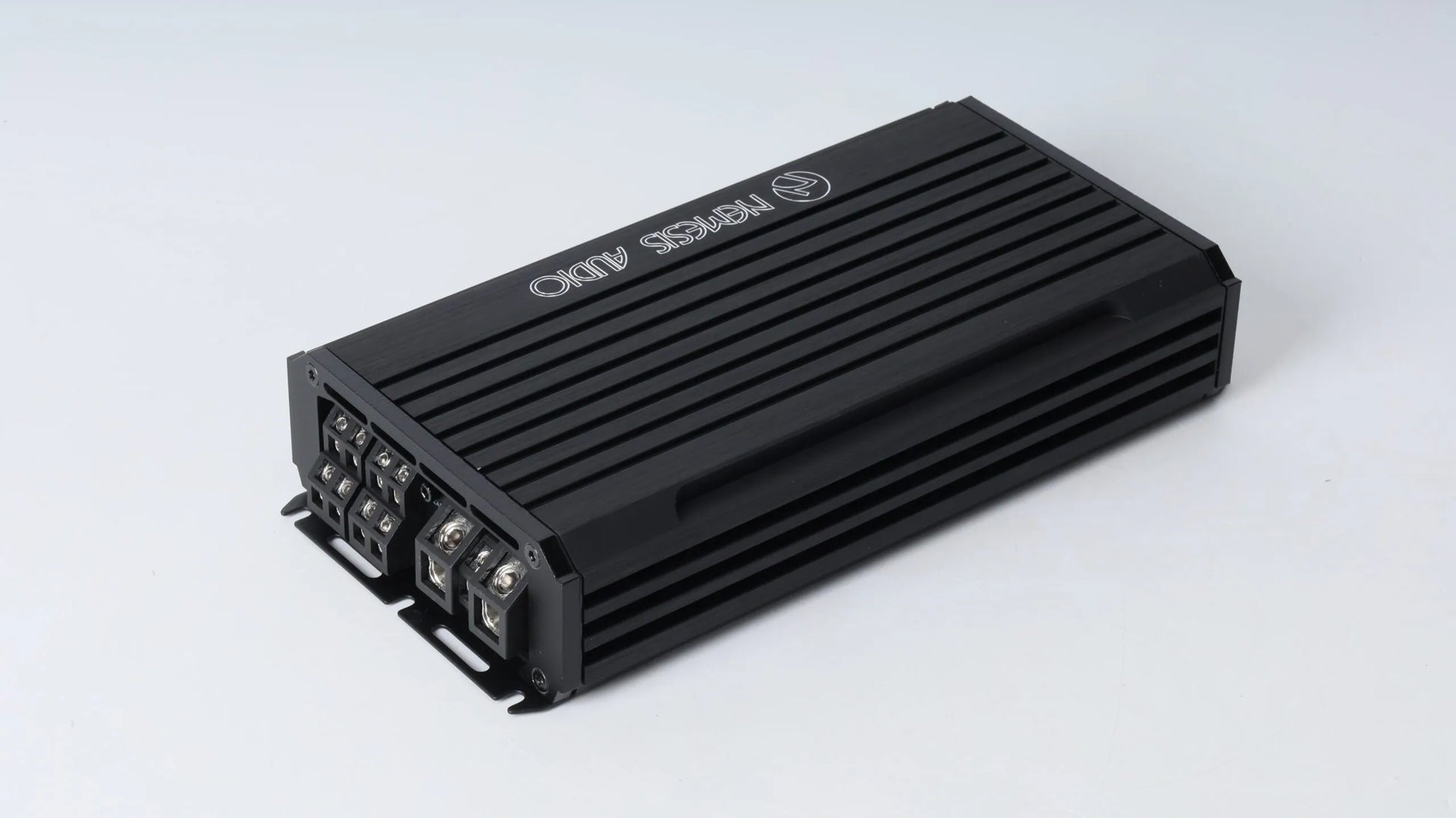 Nemesis Audio MICRO-1600X4 compact speaker amplifier front view