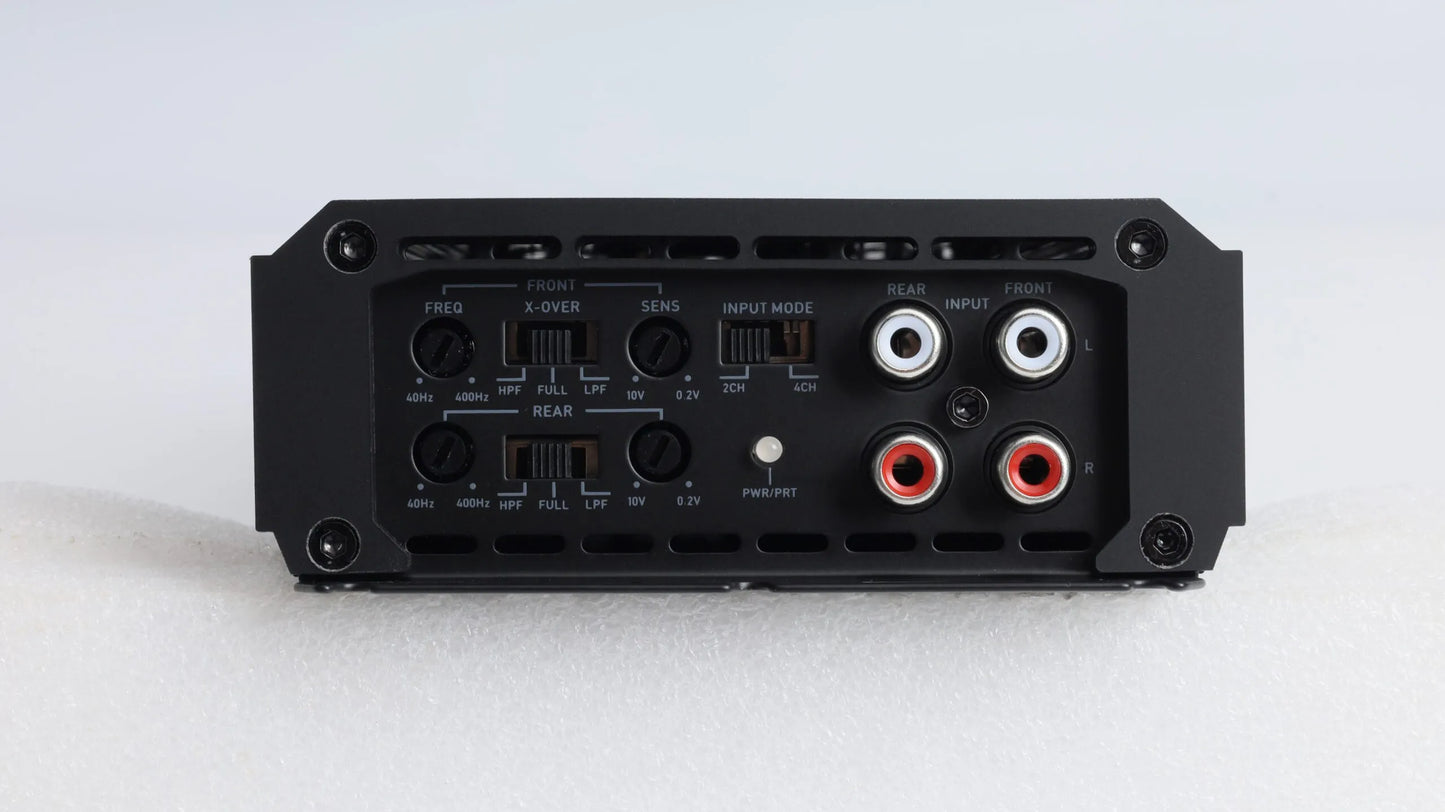 Nemesis Audio MICRO-2800X4D Class D car amplifier product angle