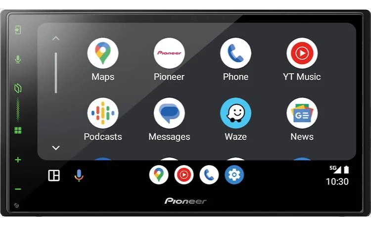 Pioneer DMH-W3000NEX 6.8-inch touchscreen car stereo angled view
