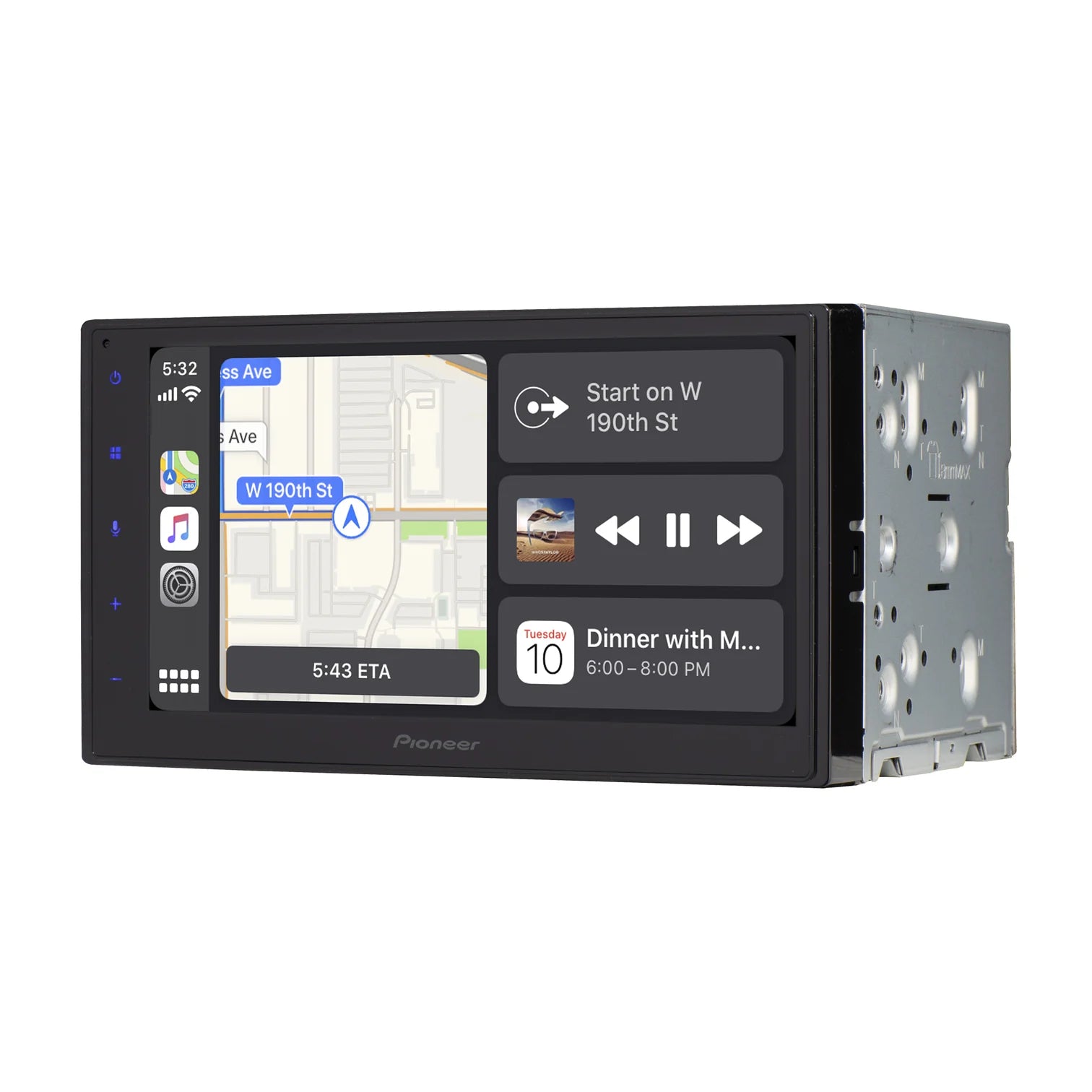 Pioneer DMH-1770NEX Bluetooth digital media receiver rear connections