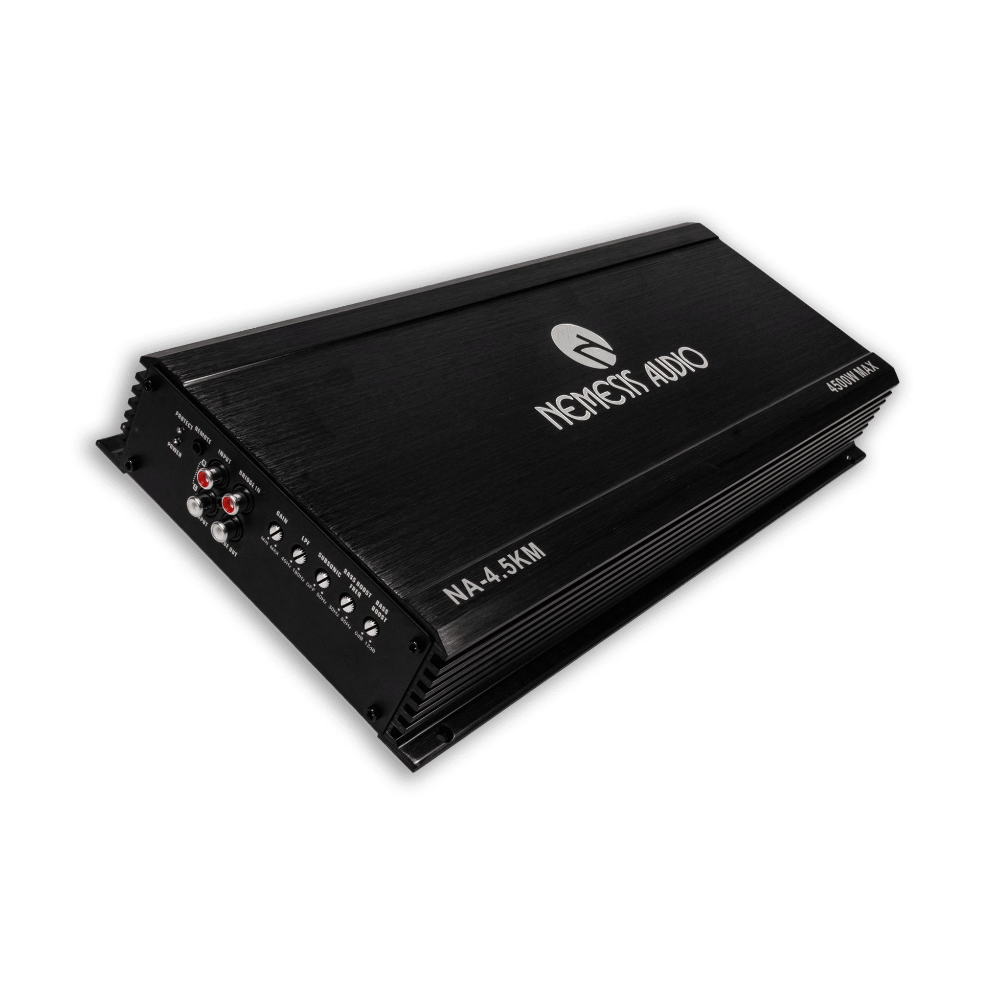 Nemesis Audio NA-4.5KM truck bass amplifier left view
