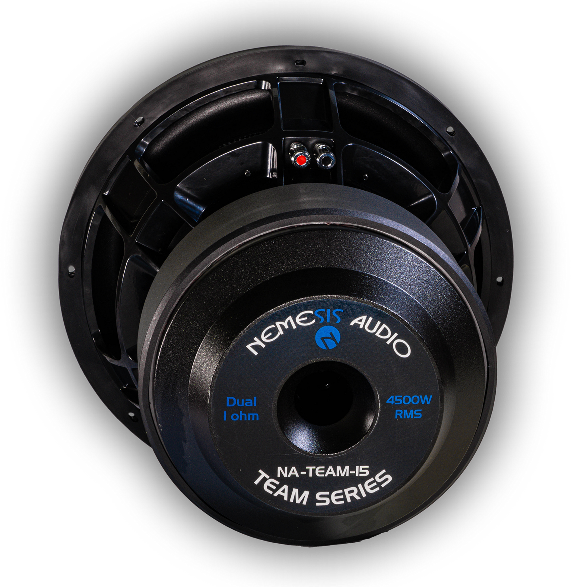 Nemesis Audio NA-TEAM-15 competition car subwoofer rear view