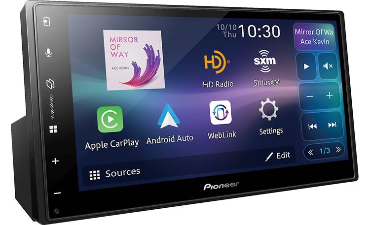 Pioneer DMH-2000NEX Bluetooth digital media receiver screen detail