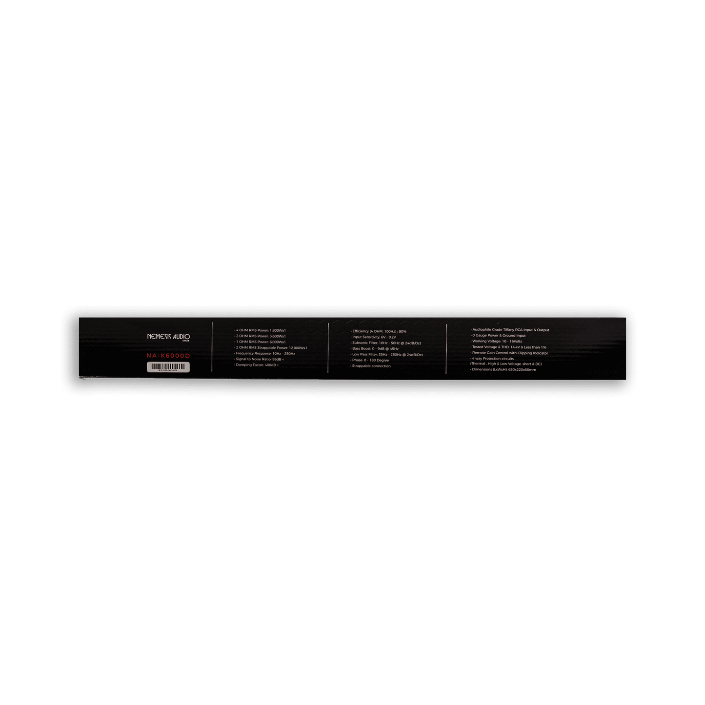 NA-K6000D | 6000W @ 1-Ohm Class D 1-Channel Monoblock Car Amplifier Made In Korea Team Series image 5