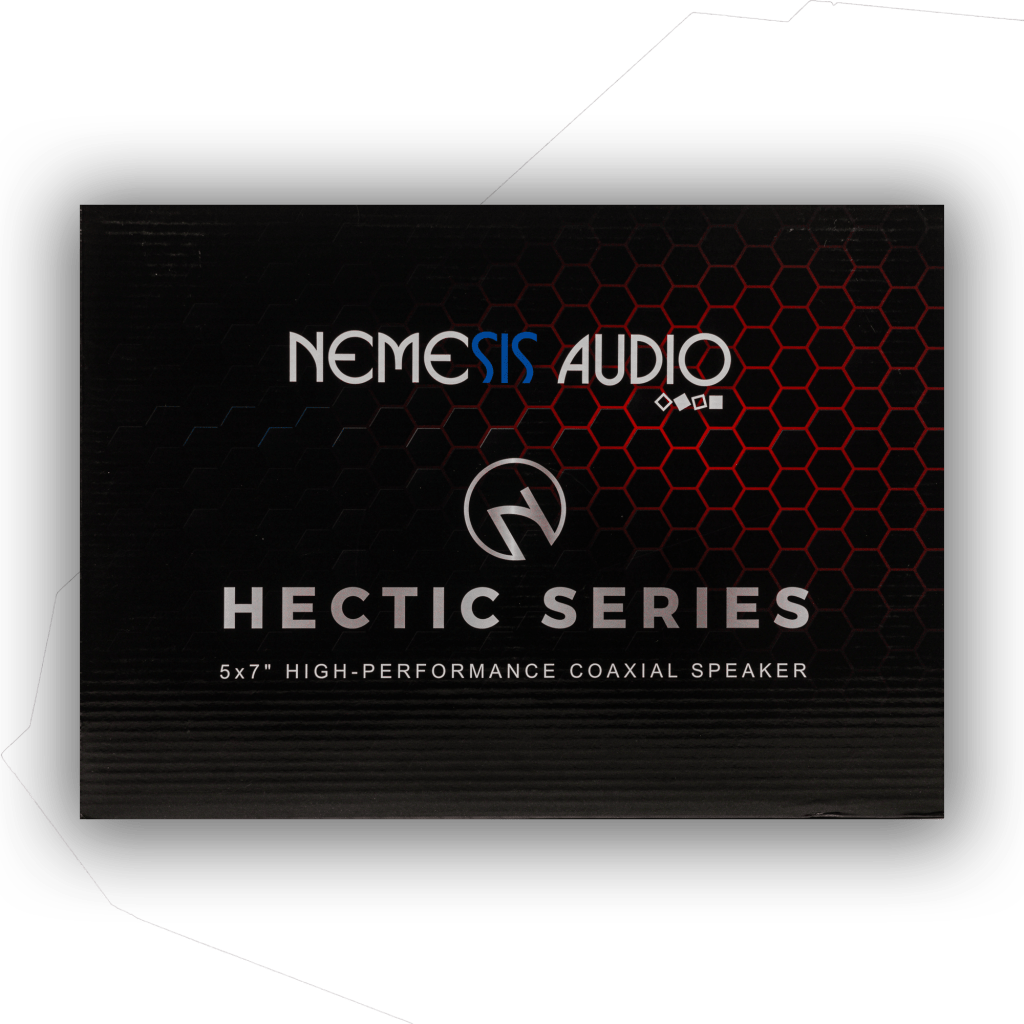 Nemesis Audio NA-5.7HCX 5x7-inch 120W RMS speaker retail box front