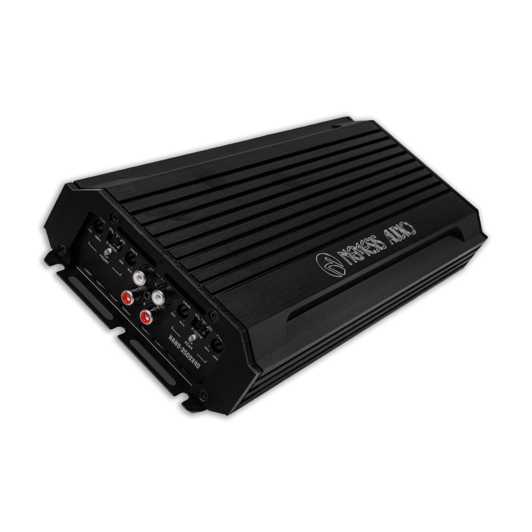 Nemesis Audio NANO-3500X4D full range amplifier left side connections