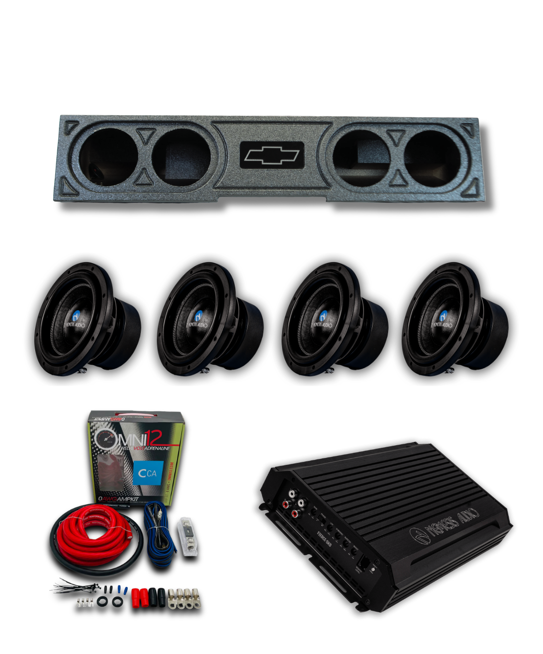 2019–2026 RAM 1500 Crew Cab Quad 8 inch Nemesis Audio Bass Package