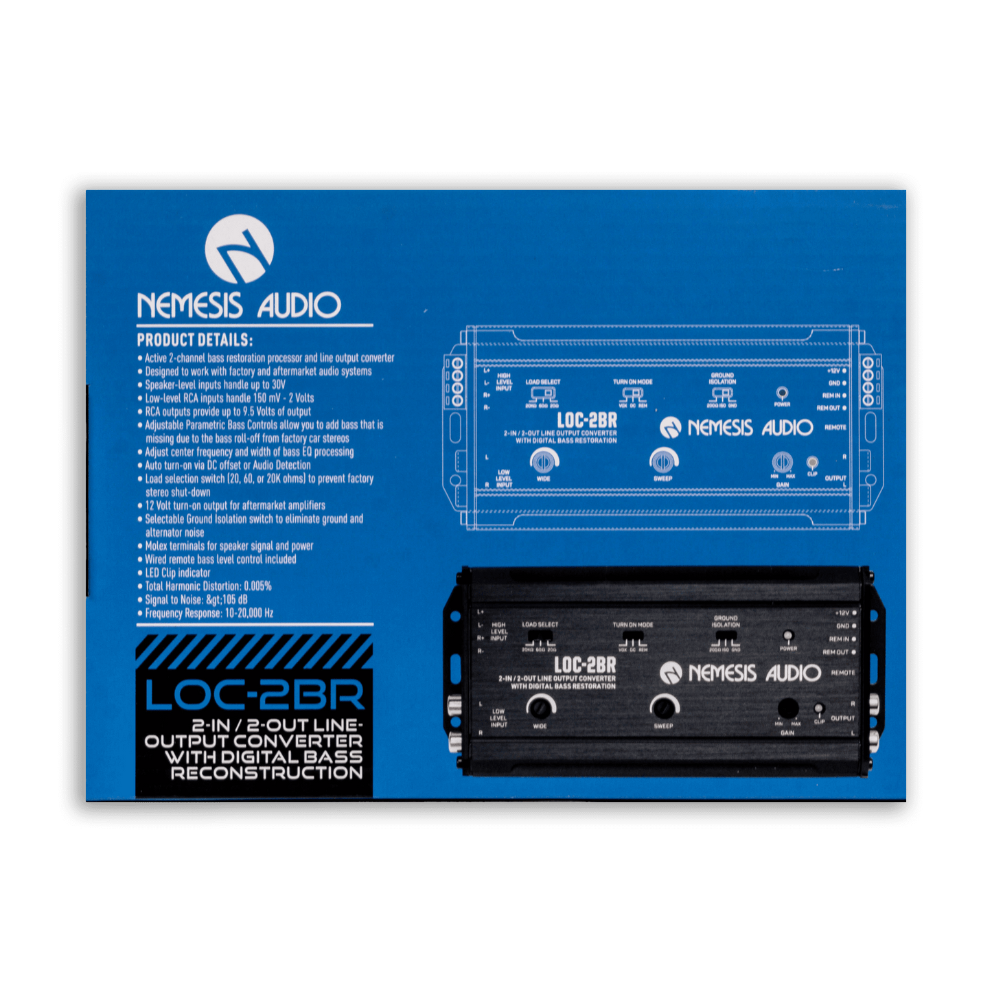 LOC-2BR | 2-In / 2-Out Line-Output Converter with Digital Bass Reconstruction image 5