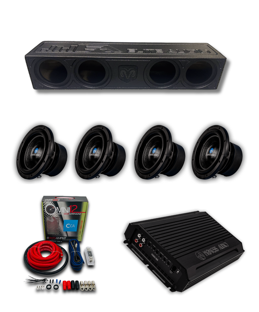 2019–2026 RAM 1500 Crew Cab Quad 8” Nemesis Audio Bass Package