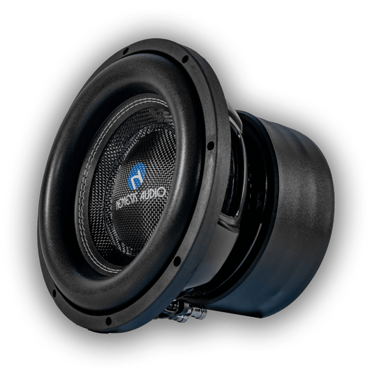 Nemesis Audio NA-10M V.3 D4 10-inch 800W RMS subwoofer right angle view