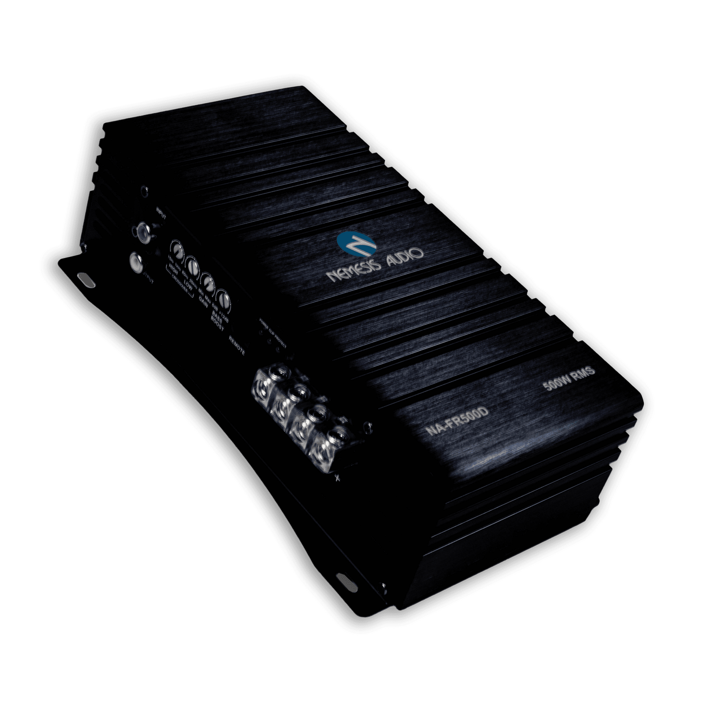 Nemesis Audio NA-FR500D 500W RMS full range amplifier left side connections