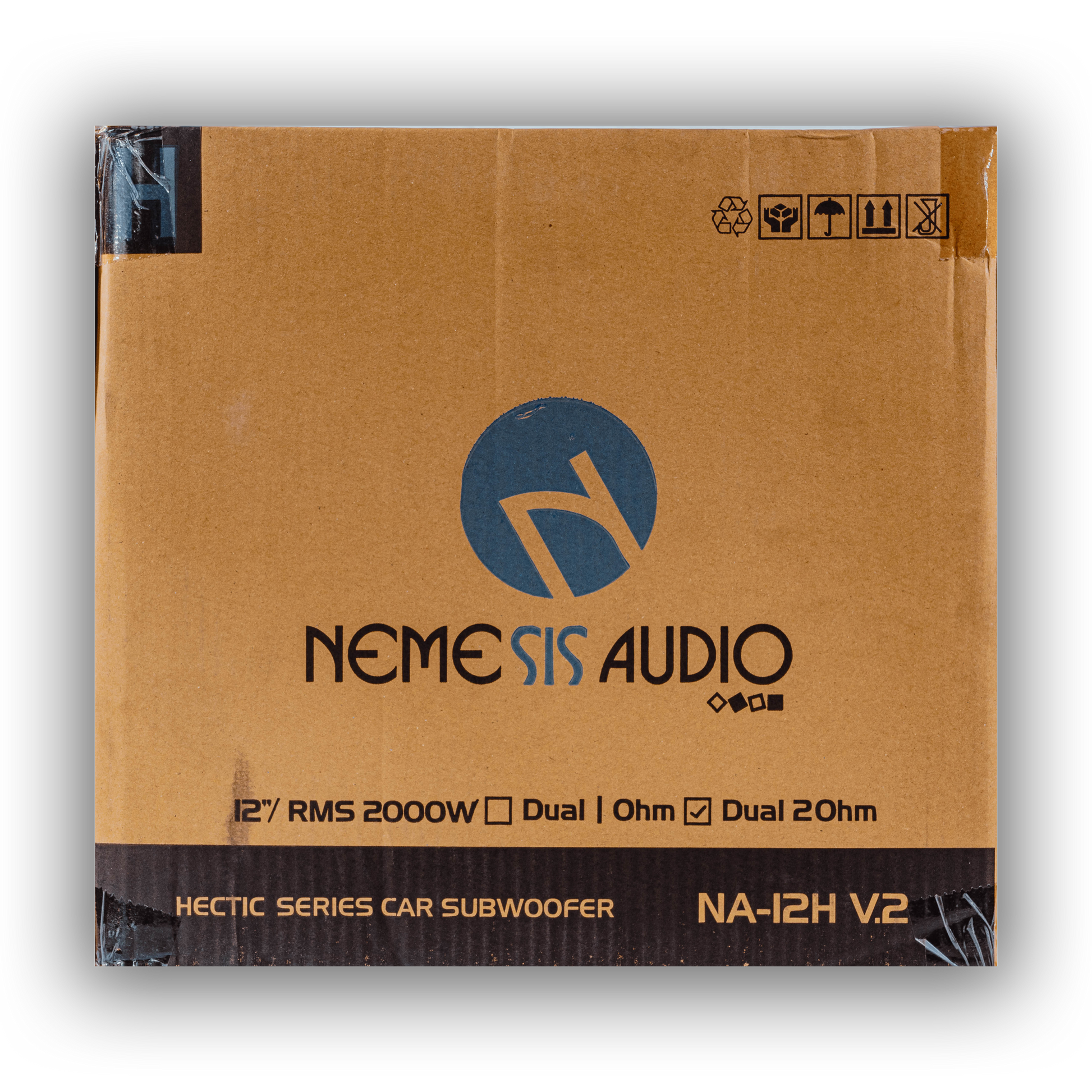 Nemesis Audio NA-12H V.2 12-inch 2000W RMS subwoofer retail box front