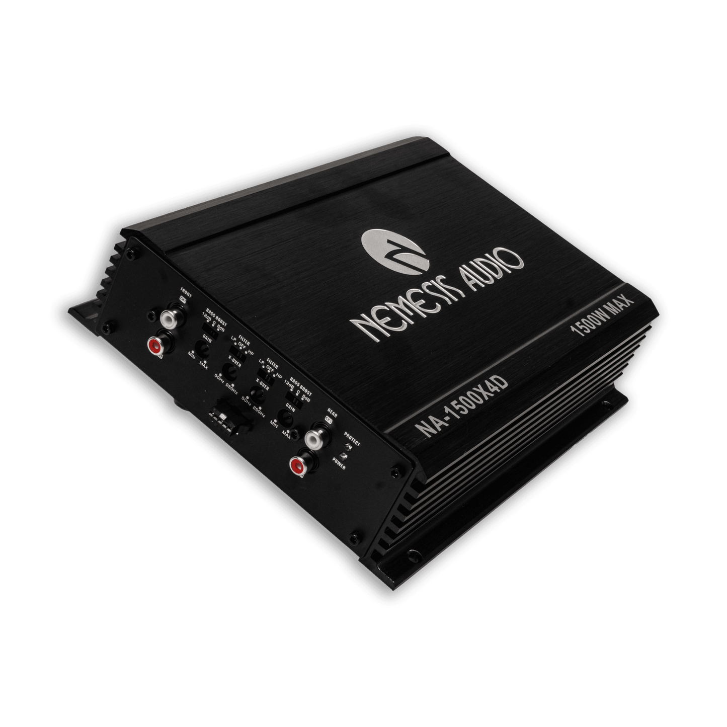 Nemesis Audio NA-1500X4D 4-channel car amplifier left view