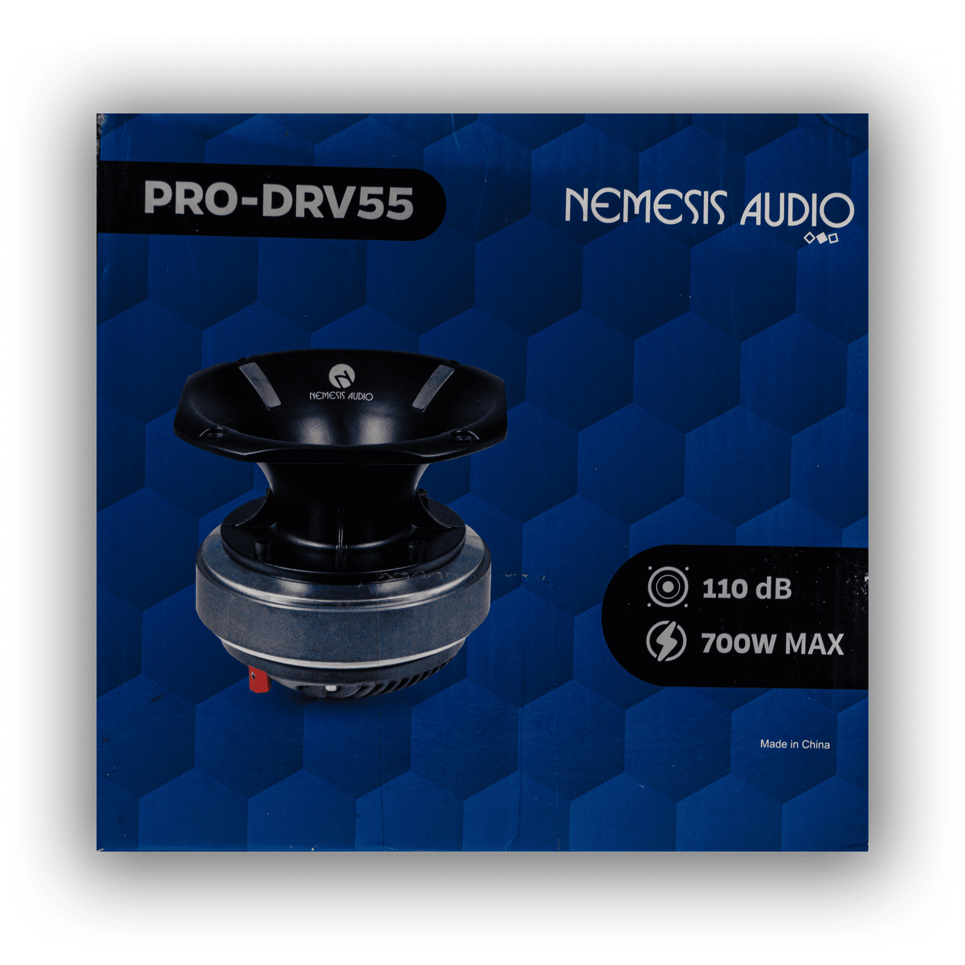 Nemesis Audio PRO-DRV55 pro audio horn driver retail box side