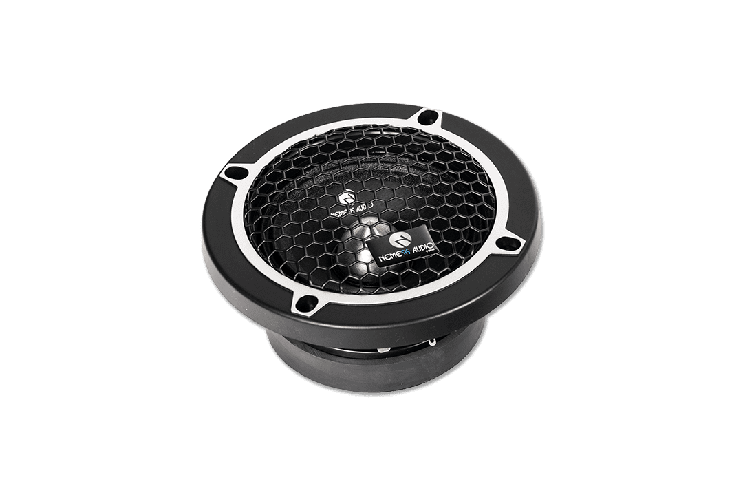 Nemesis Audio NA-4MR compact car audio midrange speaker angle
