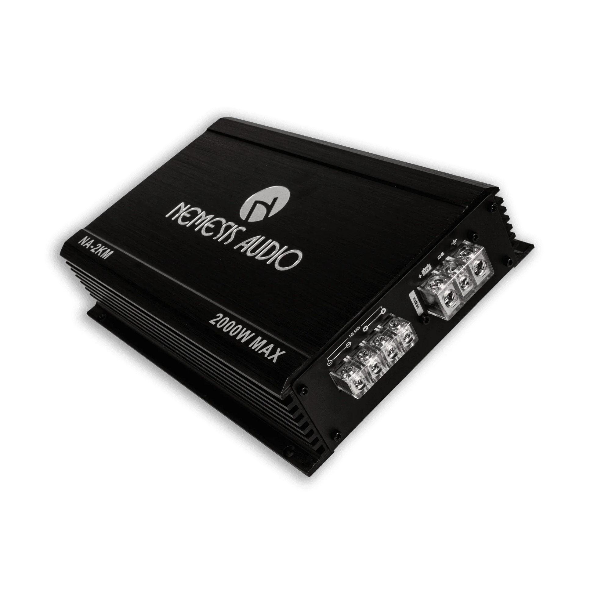 Nemesis Audio NA-2KM amplifier right side view for RAM 2x10 bass package