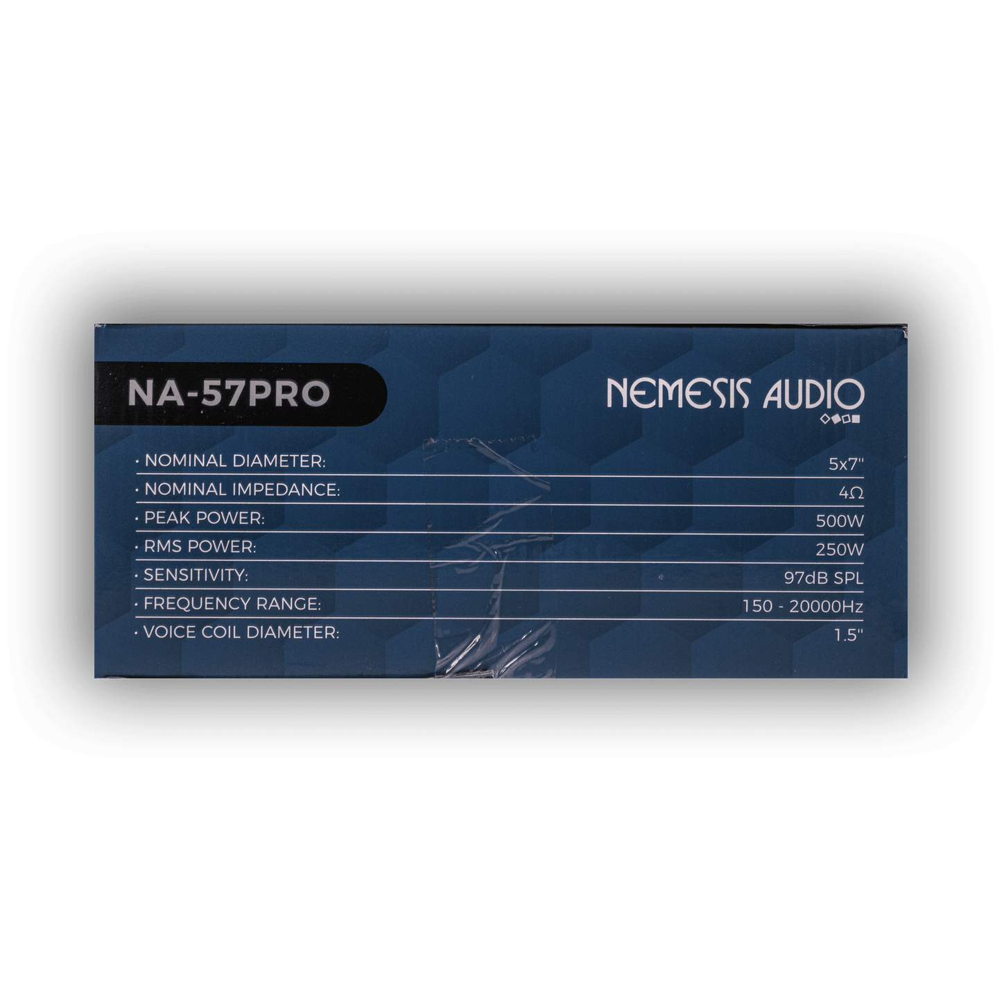 Nemesis Audio NA-57PRO 5 7 car speaker box side view