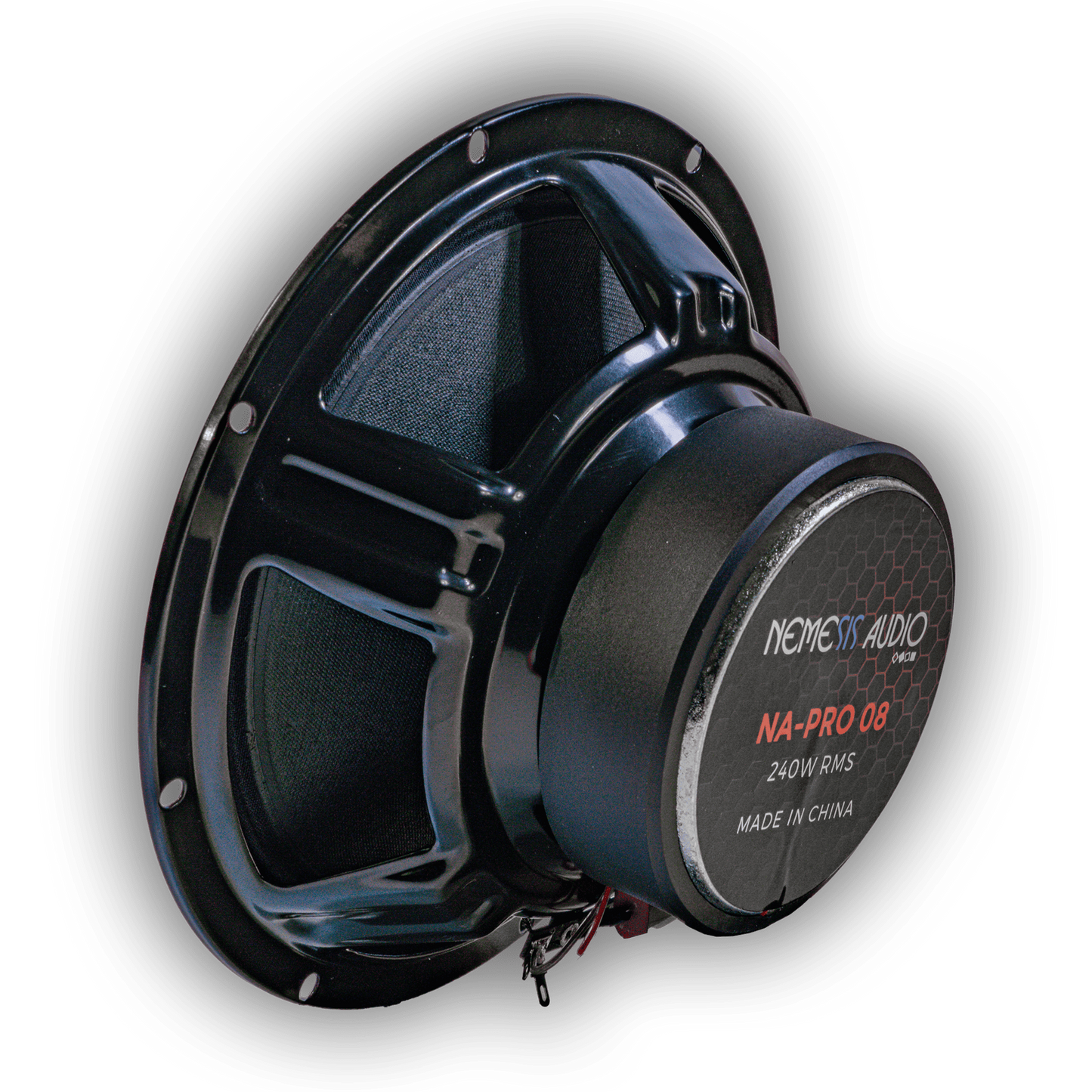 Nemesis Audio NA-PRO8 Pro Series midrange side profile