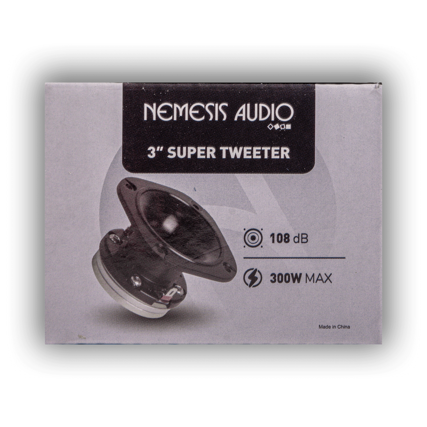 Nemesis Audio NA-TW10 super tweeter retail box side