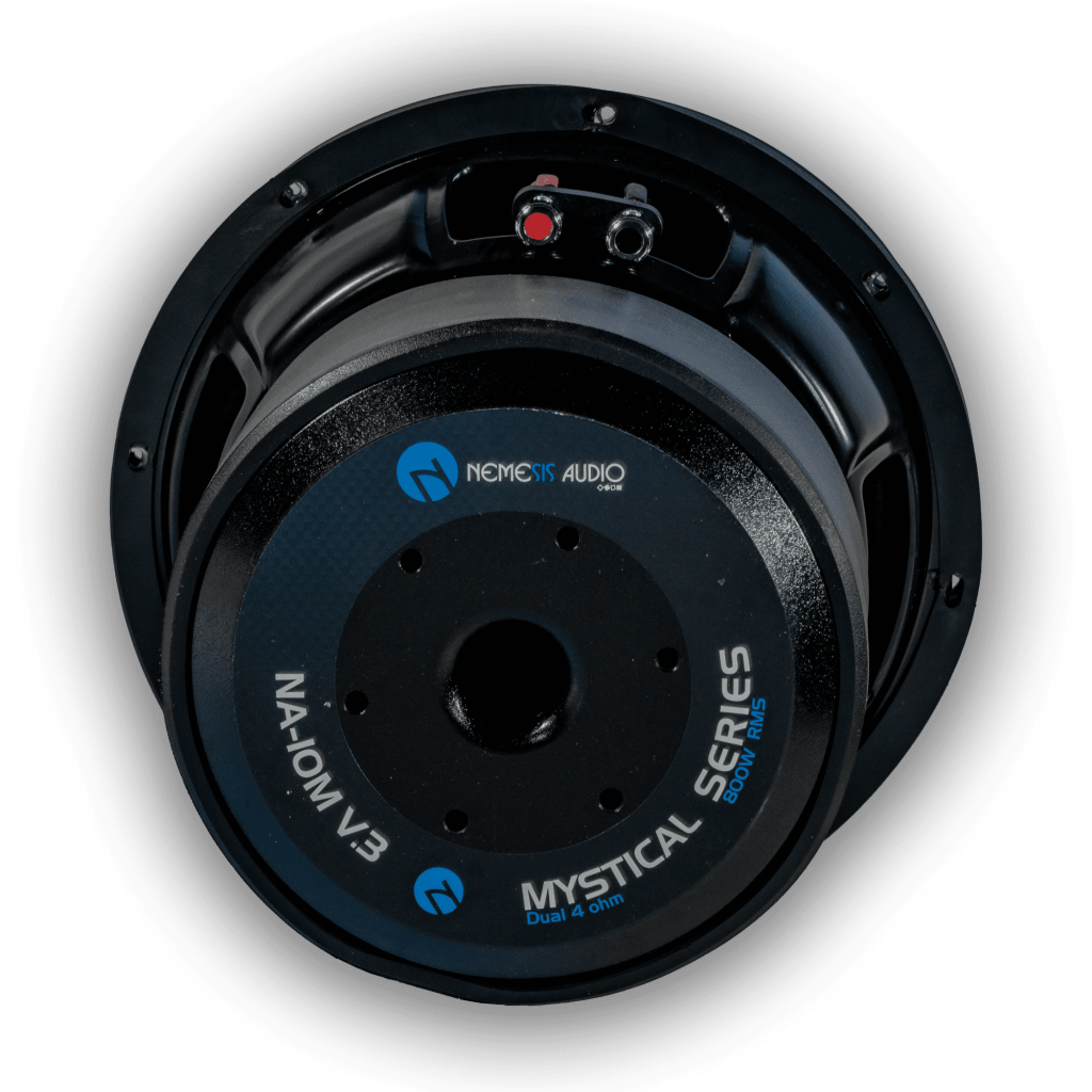 Nemesis Audio NA-10M V.3 D4 10-inch subwoofer rear motor view