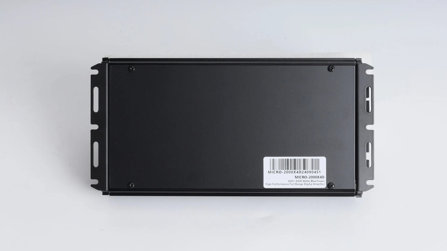Nemesis Audio MICRO-2000X4D mids and highs amplifier side view