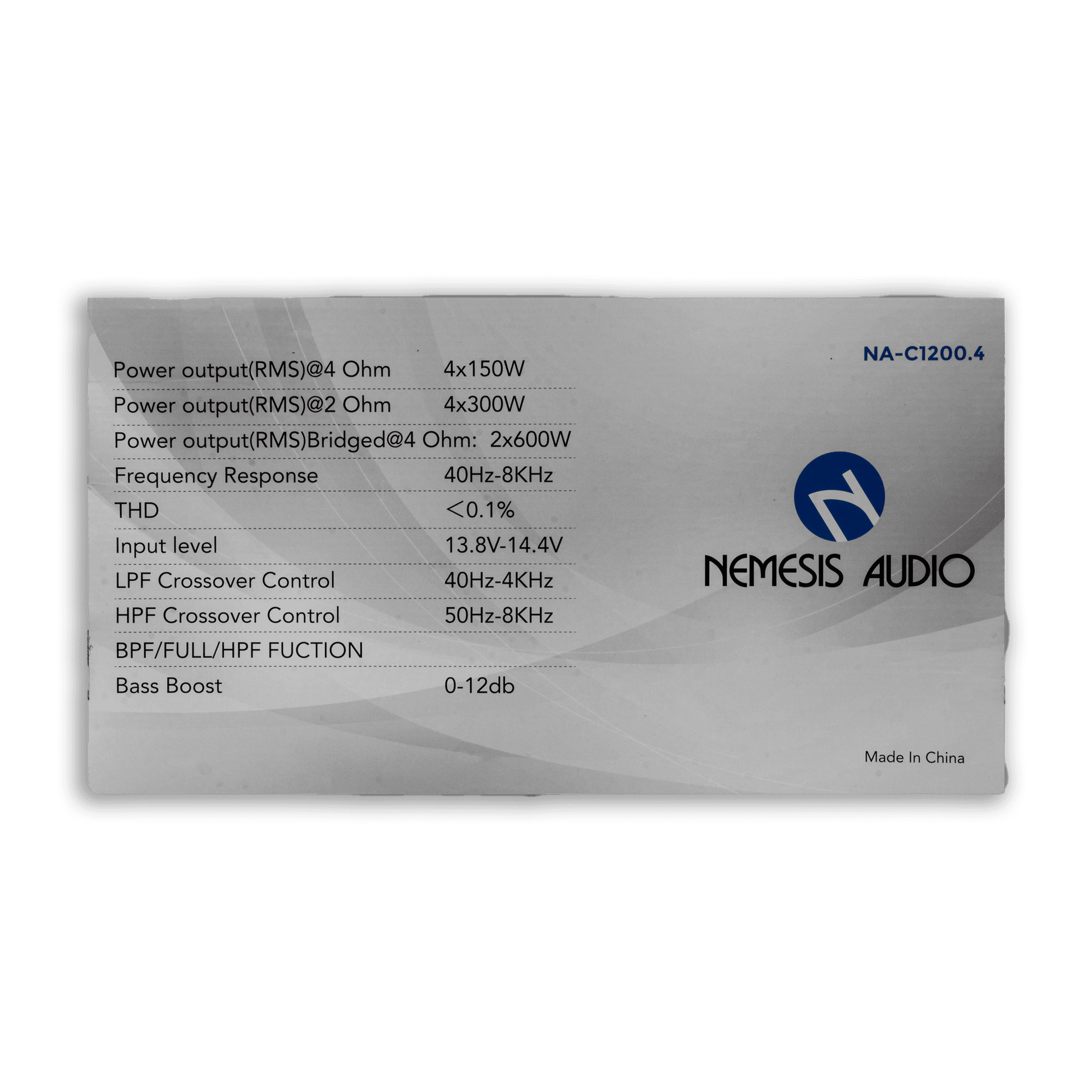 NA-C1200.4 | 1200W RMS 4-Channel Amp image 5
