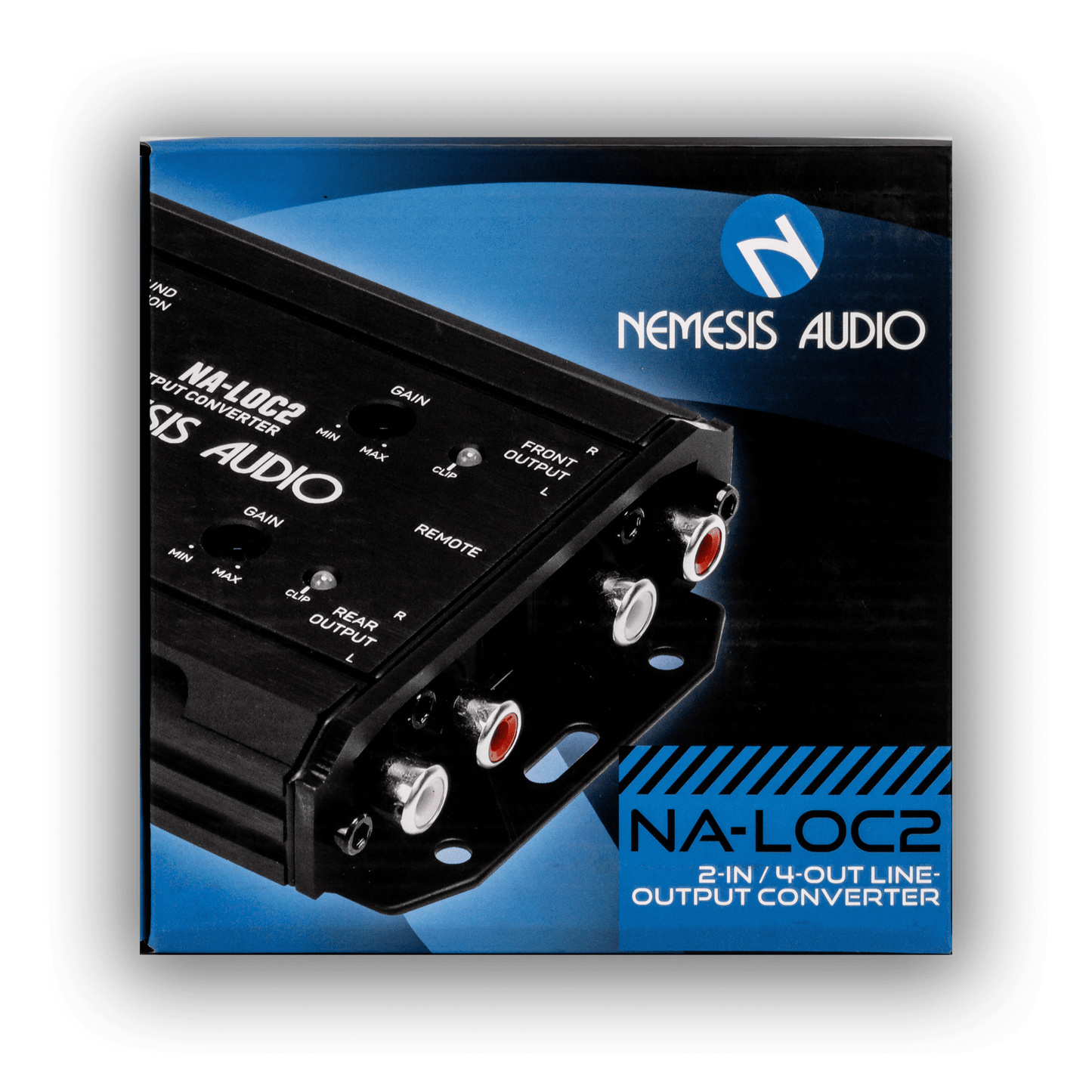 Nemesis Audio NA-LOC2 RCA output converter front view