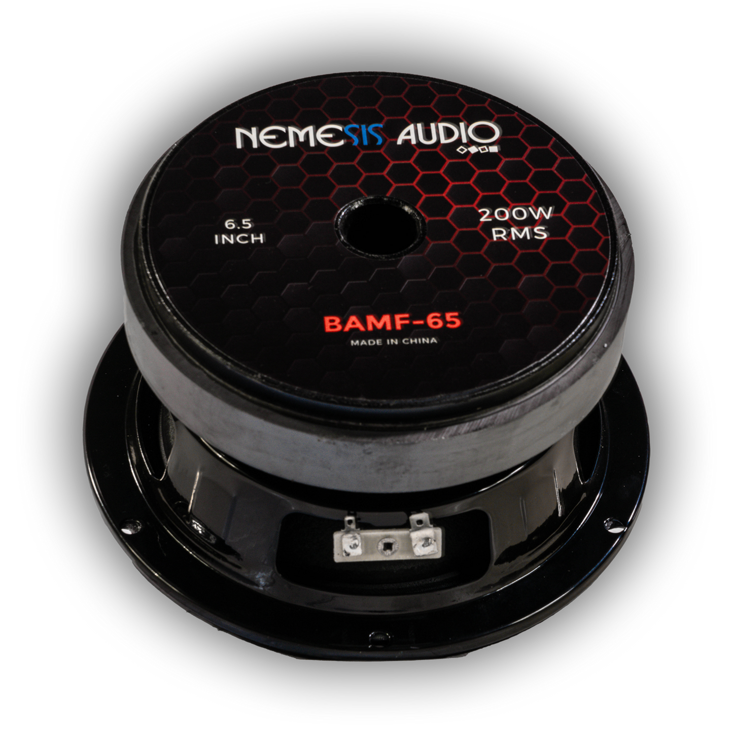Nemesis Audio NA-BAMF65 4 ohm midrange speaker rear magnet view
