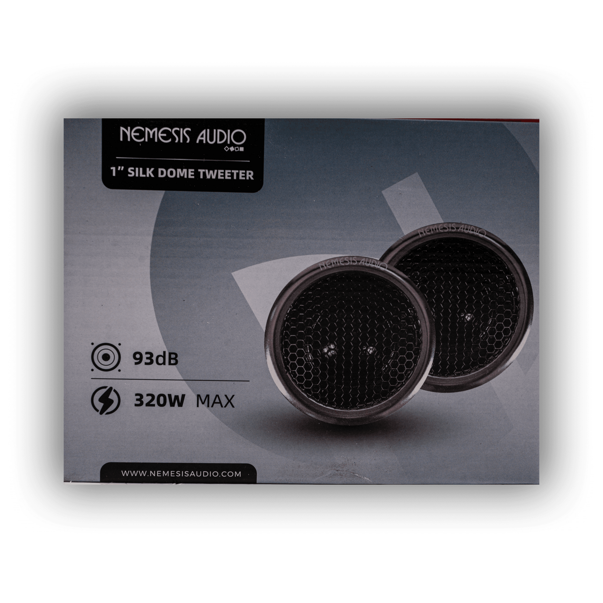 Nemesis Audio NEO-TW13 silk dome tweeters pair retail box front