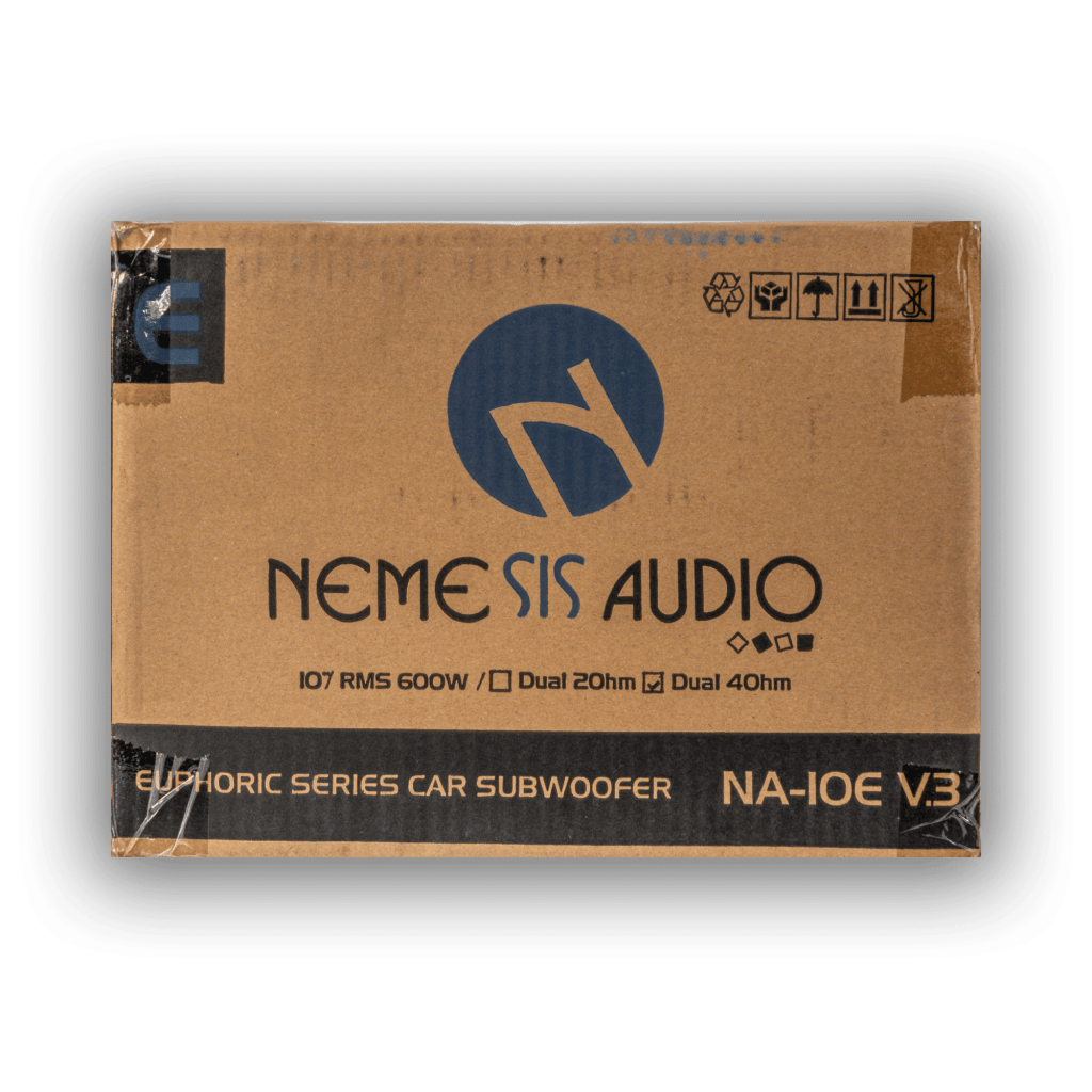 Nemesis Audio NA-10EV3 10 inch 600W RMS subwoofer retail box front
